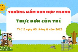 THỰC ĐƠN THỨ 2 NGÀY 03 THÁNG 11 NĂM 2025