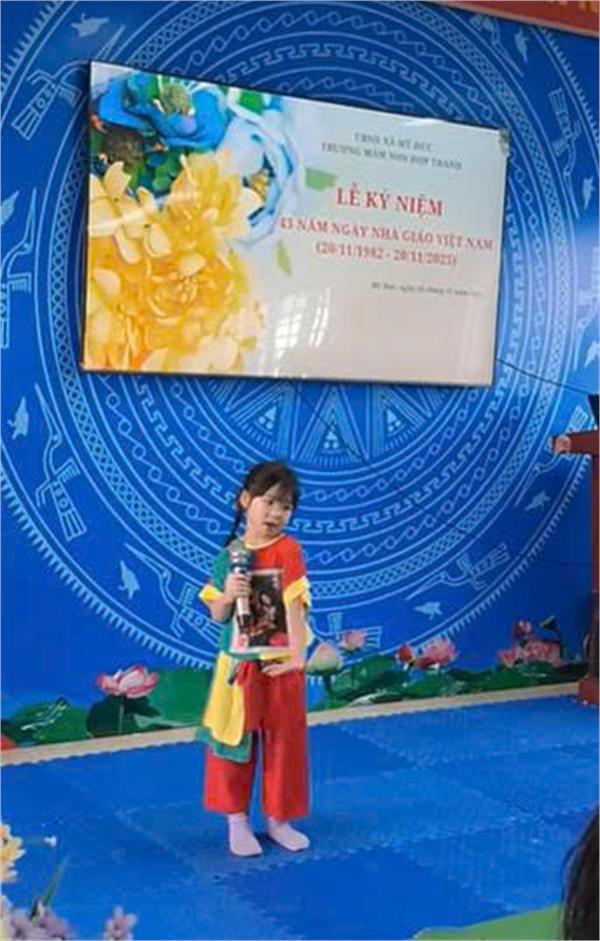 TIẾT MỤC NIỀM VUI CỦA EM DO BÉ AN NHIÊN BIỂU DIỄN