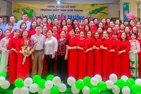 Trường mầm non Hợp Thanh tổ chức Lễ khai giảng năm học 2022-2023